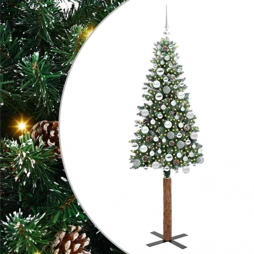 Tievā Ziemassvētku Egle Su 300 Led Zaļš Un Balts 180 Cm Vidaxl