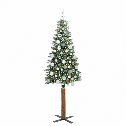 Tievā Ziemassvētku Egle Su 300 Led Zaļš Un Balts 180 Cm Vidaxl
