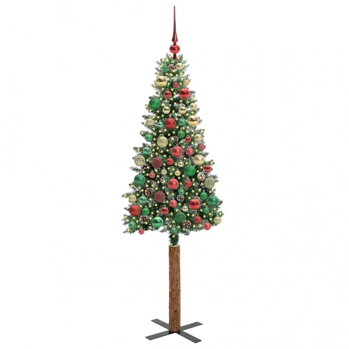 Tievā Ziemassvētku Egle Su 300 Led Zaļš Un Balts 180 Cm Vidaxl