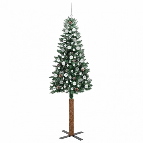 Tievā Ziemassvētku Egle Su 300 Led Zaļš Un Balts 210 Cm Vidaxl