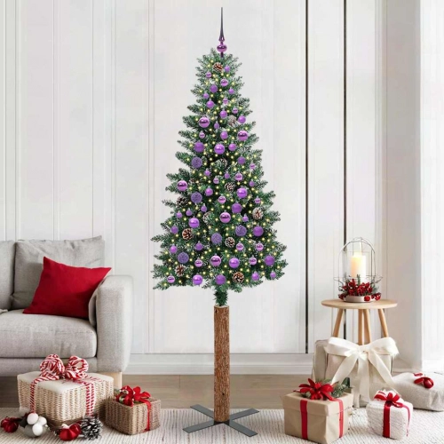 Tievā Ziemassvētku Egle Su 300 Led Zaļš Un Balts 210 Cm Vidaxl
