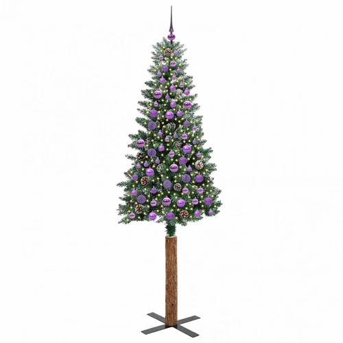 Tievā Ziemassvētku Egle Su 300 Led Zaļš Un Balts 210 Cm Vidaxl