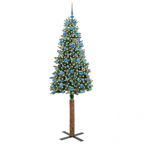 Tievā Ziemassvētku Egle Su 300 Led Zaļš Un Balts 210 Cm Vidaxl