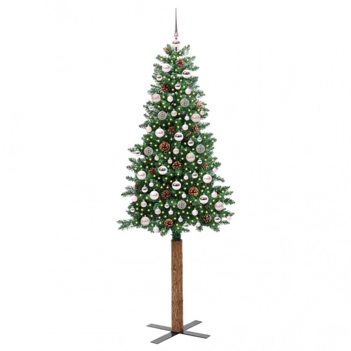 Tievā Ziemassvētku Egle Zaļa 210 Cm Pvc Vidaxl