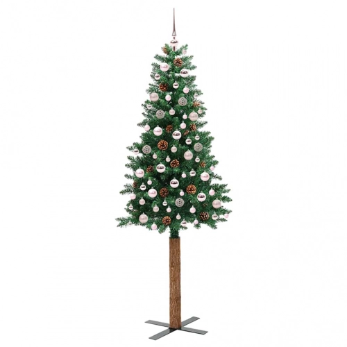 Tievā Ziemassvētku Egle Zaļa 210 Cm Pvc Vidaxl