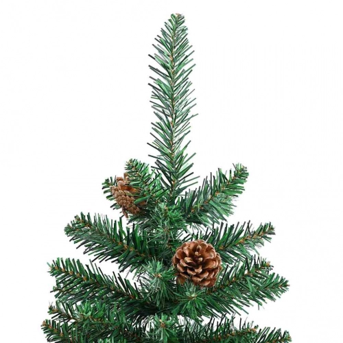 Tievā Ziemassvētku Egle Zaļa 210 Cm Pvc Vidaxl