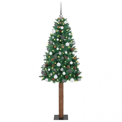 Tievā Ziemassvētku Egle Zaļa 72 X 72 X 180 Cm Pvc Vidaxl
