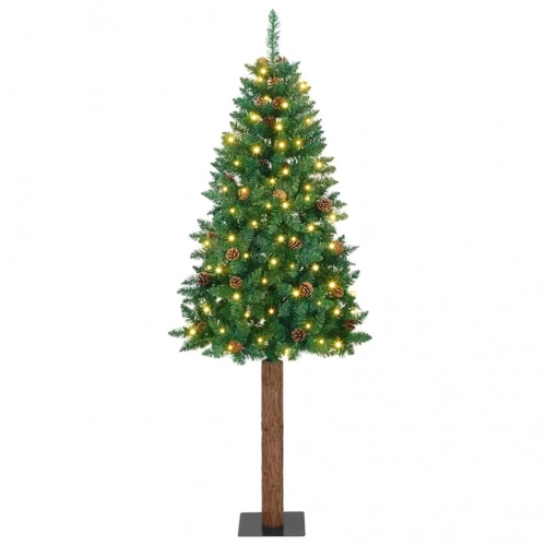 Tievā Ziemassvētku Egle Zaļa 77 X 77 X 210 Cm Pvc Vidaxl