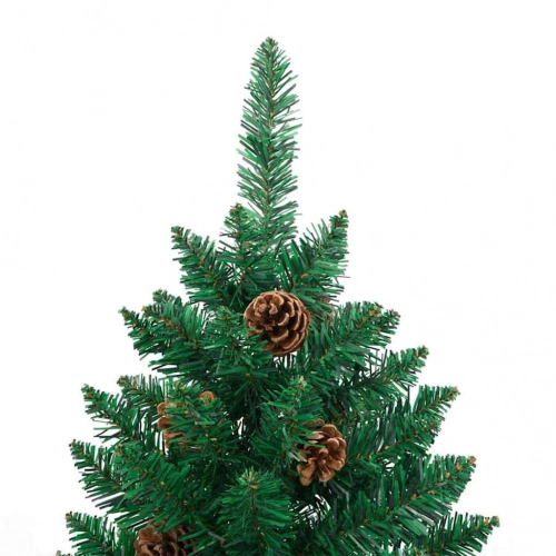 Tievā Ziemassvētku Egle Zaļa 77 X 77 X 210 Cm Pvc Vidaxl