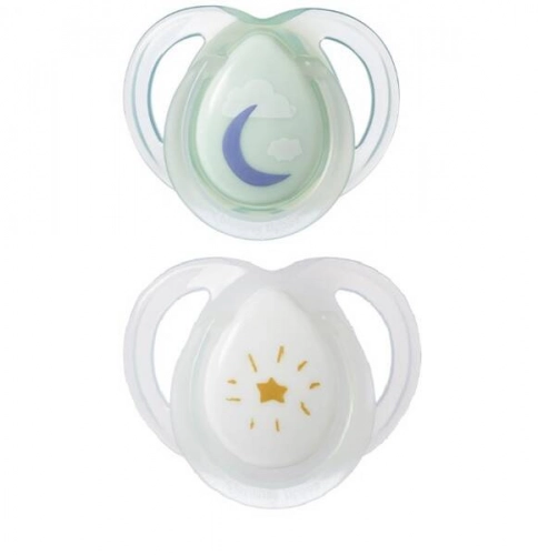 Tommee Tippee Smoczek uspokajający 0-6 m Night