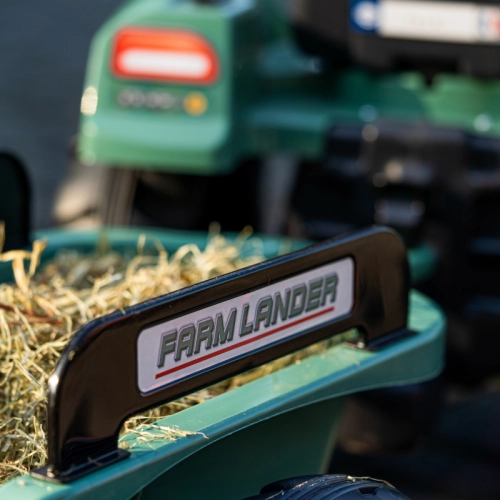 Traktors ar pedāļiem ar piekabi FALK Landini Green