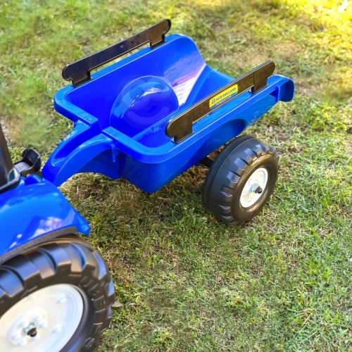 Traktors ar pedāļiem ar piekabi FALK New Holland Blue