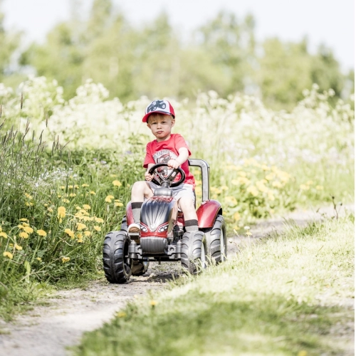 Traktors ar pedāļiem ar piekabi FALK Valtra S4 Bordo