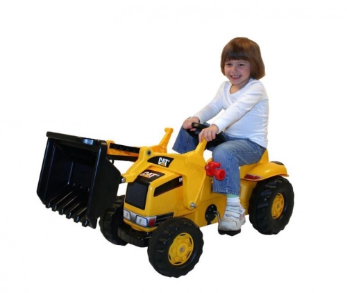 Traktors Bērniem ar pedāļiem ar kausu un piekabi Rolly Toys Rolly Kid CAT (2,5-5 gadiem) 023288
