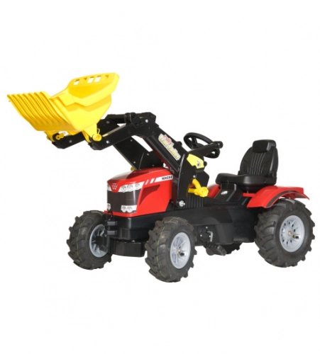 Traktors Bērniem ar pedāļiem ar kausu un piepūš. riteņiem Rolly Toys rollyFarmtrac MF 7726 ( 3 - 8 gadiem) 611140
