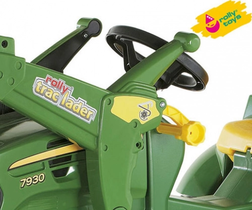 Traktors Bērniem ar pedāļiem ar noņemāmo kausu Rolly Toys rollyFarmtrac John Deere 7930  (3 - 8 gadiem) 710027