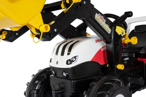 Traktors Bērniem ar pedāļiem rollyFarmtrac Steyr 6300 Terrus CVT ar noņemamo kausu 710041 (3-8 gadiem) Vācija