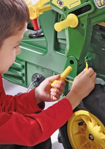 Traktors Bērniem ar pedāļiem un piepūš. riteņiem Rolly Toys rollyFarmtrac John Deere 7930 ( 3 - 8 gadiem) 710126