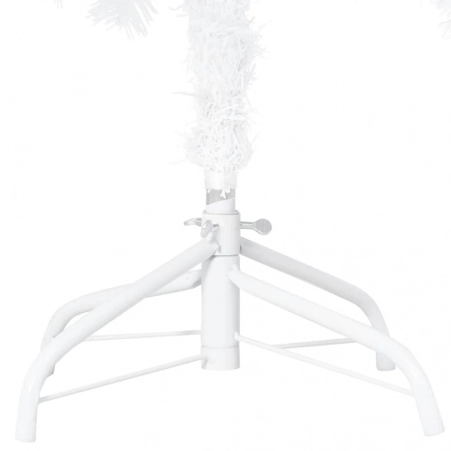 vidaXL izgaismota mākslīgā Ziemassvētku egle ar rotājumiem, 120cm, PVC