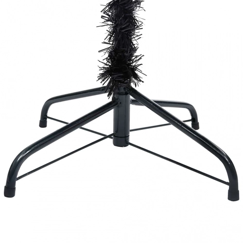 vidaXL izgaismota mākslīgā Ziemassvētku egle ar rotājumiem, 180cm, PVC