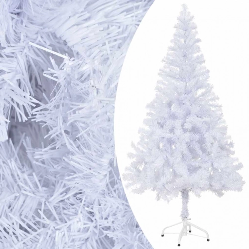 vidaXL mākslīgā Ziemassvētku egle ar rotājumiem, 120 cm, 230 zari