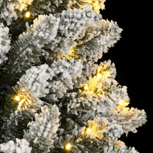 vidaXL mākslīgā Ziemassvētku egle ar sniegu, 120 cm, 150 LED