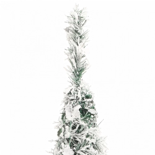 vidaXL mākslīgā Ziemassvētku egle ar sniegu, 200 LED, 210 cm