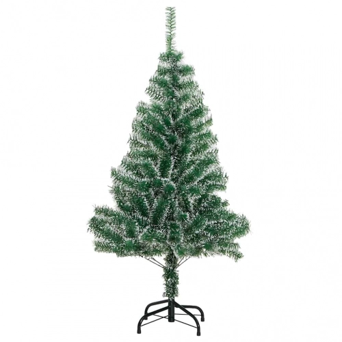 vidaXL mākslīgā Ziemassvētku egle ar sniegu un 150 LED, 150 cm