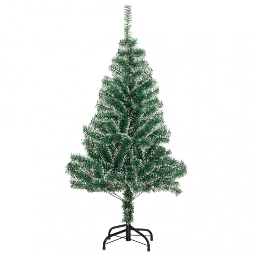 vidaXL mākslīgā Ziemassvētku egle ar sniegu, zaļa, 150 cm