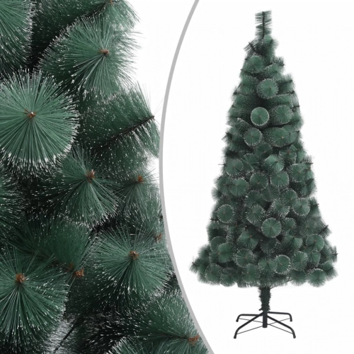 vidaXL mākslīgā Ziemassvētku egle ar statīvu, zaļa, 240 cm, PET