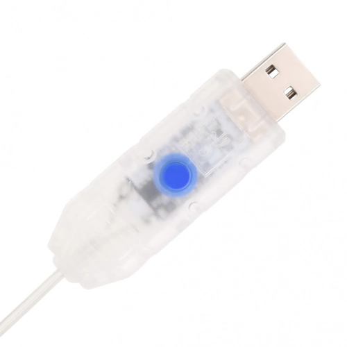 vidaXL mākslīgā Ziemassvētku eglīte, 100 LED, balta, 150 cm