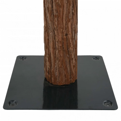 vidaXL Ziemassvētku egle ar dabīgu koku un sniegu, zaļa, 150 cm