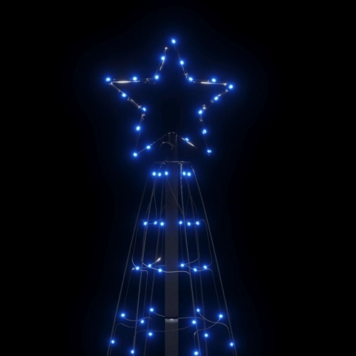 vidaXL Ziemassvētku eglītes dekorācija, 220 LED, zilas, 180 cm