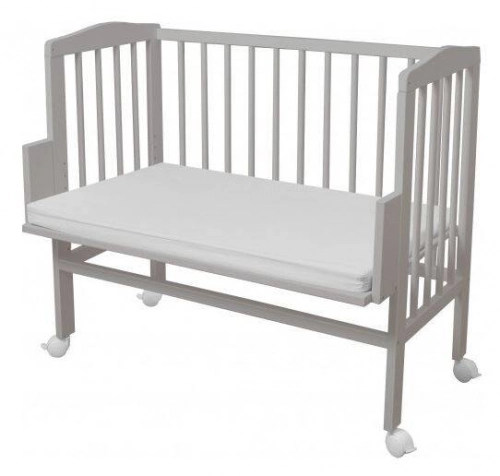 Waldin Łóżeczko Dostawne 2w1 z Wyposażeniem 38 Grey / Niebieski