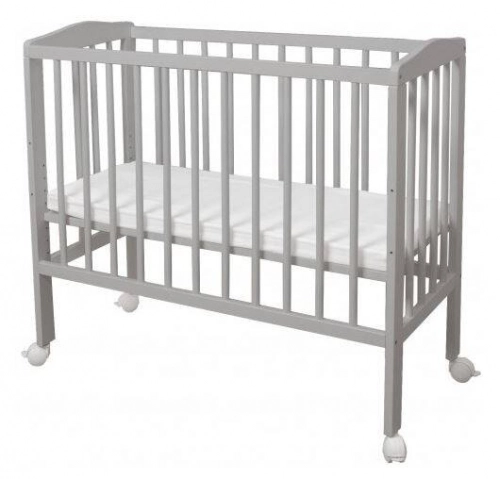 Waldin Łóżeczko Dostawne 2w1 z Wyposażeniem 38 Grey / Niebieski