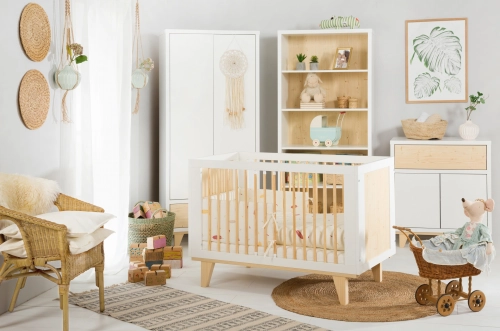 Wardrobe Klups LYDIA PINE-WHITE