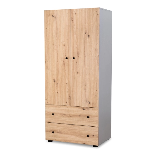 Wardrobe Klups PAULINE GRAPHITE-OAK