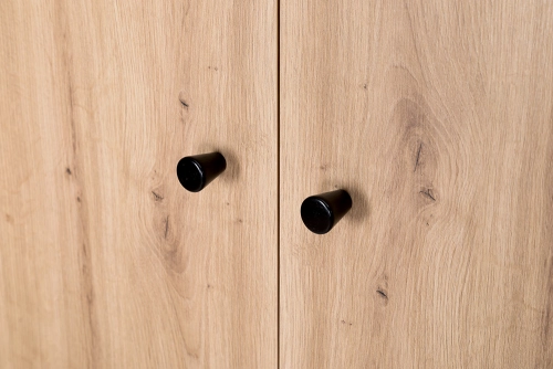 Wardrobe Klups PAULINE GRAPHITE-OAK