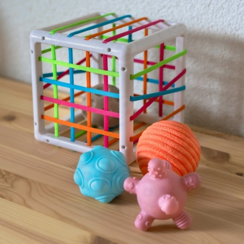 WOOPIE BABY Elastyczna Kostka Sensoryczna Sorter dla Dzieci Zwariowane Kształty 5 el.