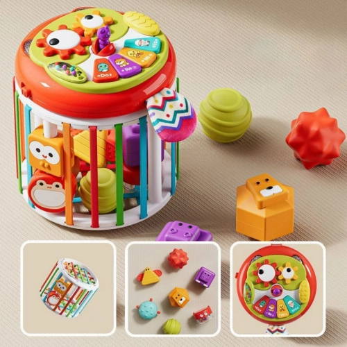 WOOPIE BABY Walec Kostka Sensoryczna Interaktywny Bębenek