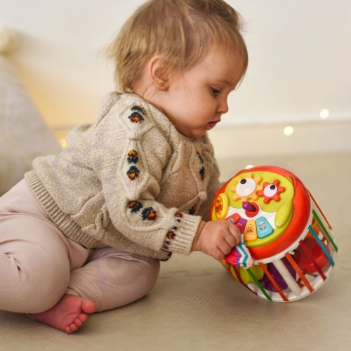 WOOPIE BABY Walec Kostka Sensoryczna Interaktywny Bębenek