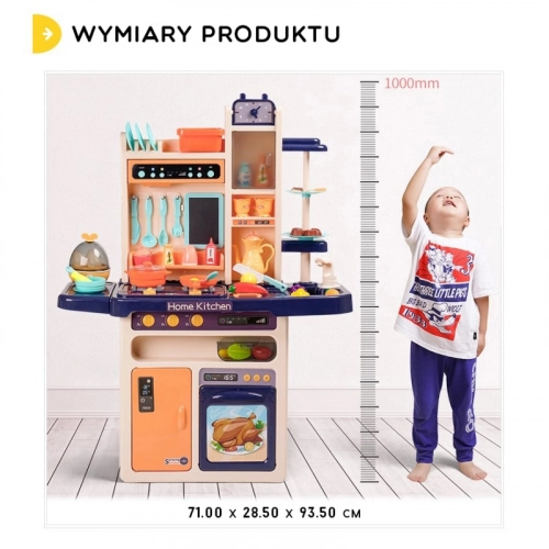 WOOPIE Duża Interaktywna Kuchnia z Obiegiem Wody Dla Dzieci 65 akc