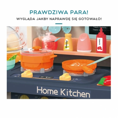 WOOPIE Duża Interaktywna Kuchnia z Obiegiem Wody Dla Dzieci 65 akc