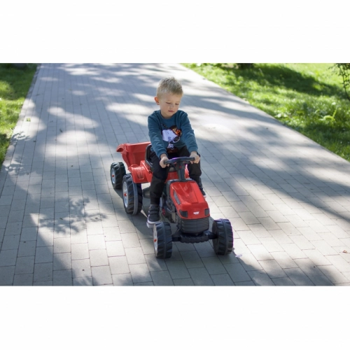 WOOPIE Traktors uz pedāļiem Farmer GoTrac MAXI ar piekabi