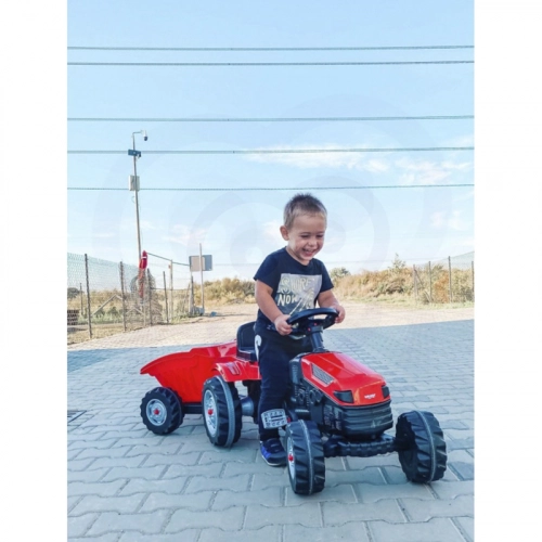 WOOPIE Traktors uz pedāļiem Farmer GoTrac MAXI ar piekabi