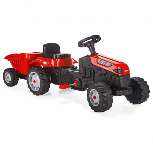 WOOPIE Traktors uz pedāļiem Farmer GoTrac MAXI ar piekabi