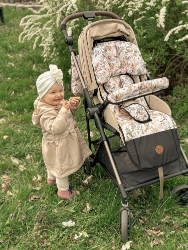 Zestaw osłonek na pasy do wózka - Woodland