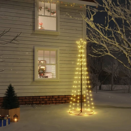 Ziemassvētku Egle, 108 Silti Baltas Led Lampiņas, 70X180 Cm Vidaxl