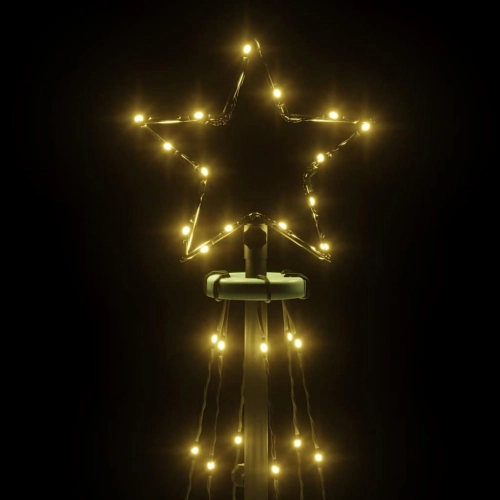 Ziemassvētku Egle, 108 Silti Baltas Led Lampiņas, 70X180 Cm Vidaxl