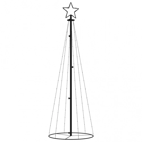 Ziemassvētku Egle, 108 Vēsi Baltas Led Lampiņas, 70X180 Cm Vidaxl